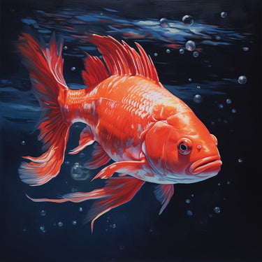 Goldfish Oil Canvas